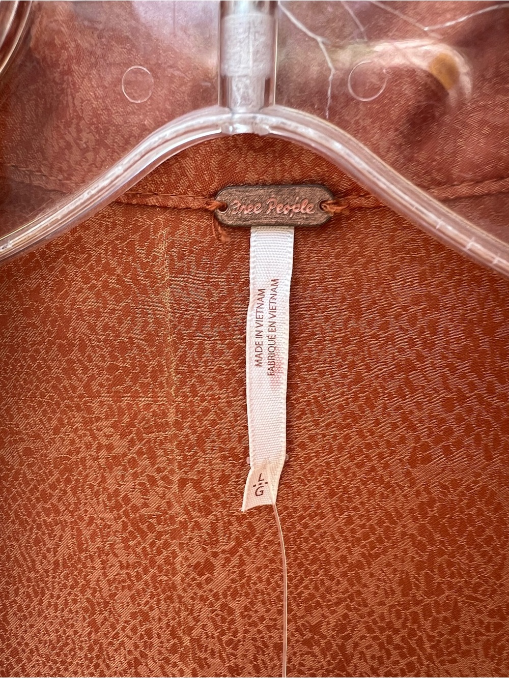 Free People Simone Cinnaber Rust Wrap Mini Dress - Women's Elegant Wrap Dress - Picture 5 of 12